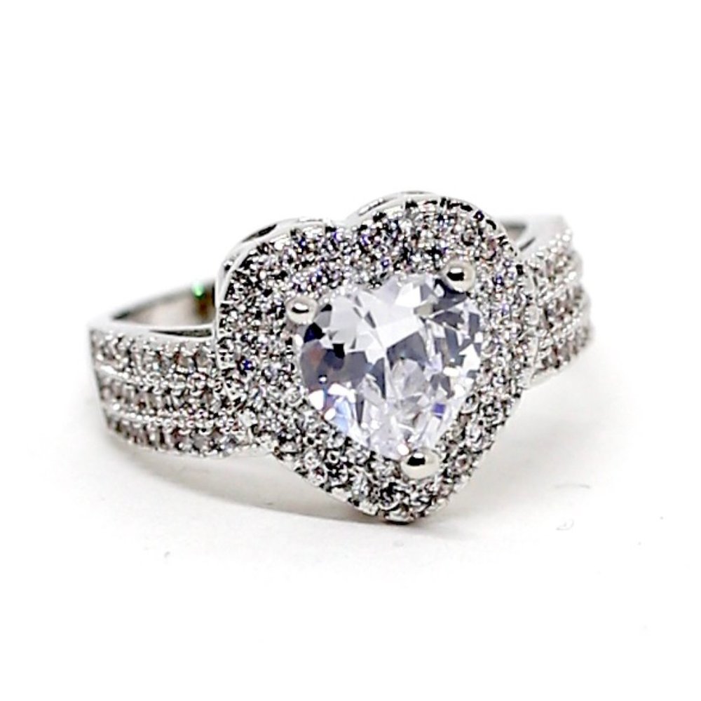 Jenna Jameson Silver Heart Ring - Picture 10 of 12